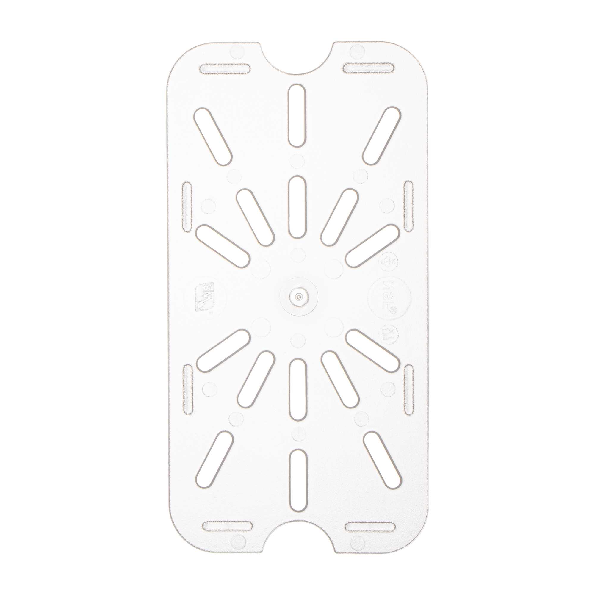 Met Lux 1/4 Size Clear Polycarbonate Drain Tray - 1 count box