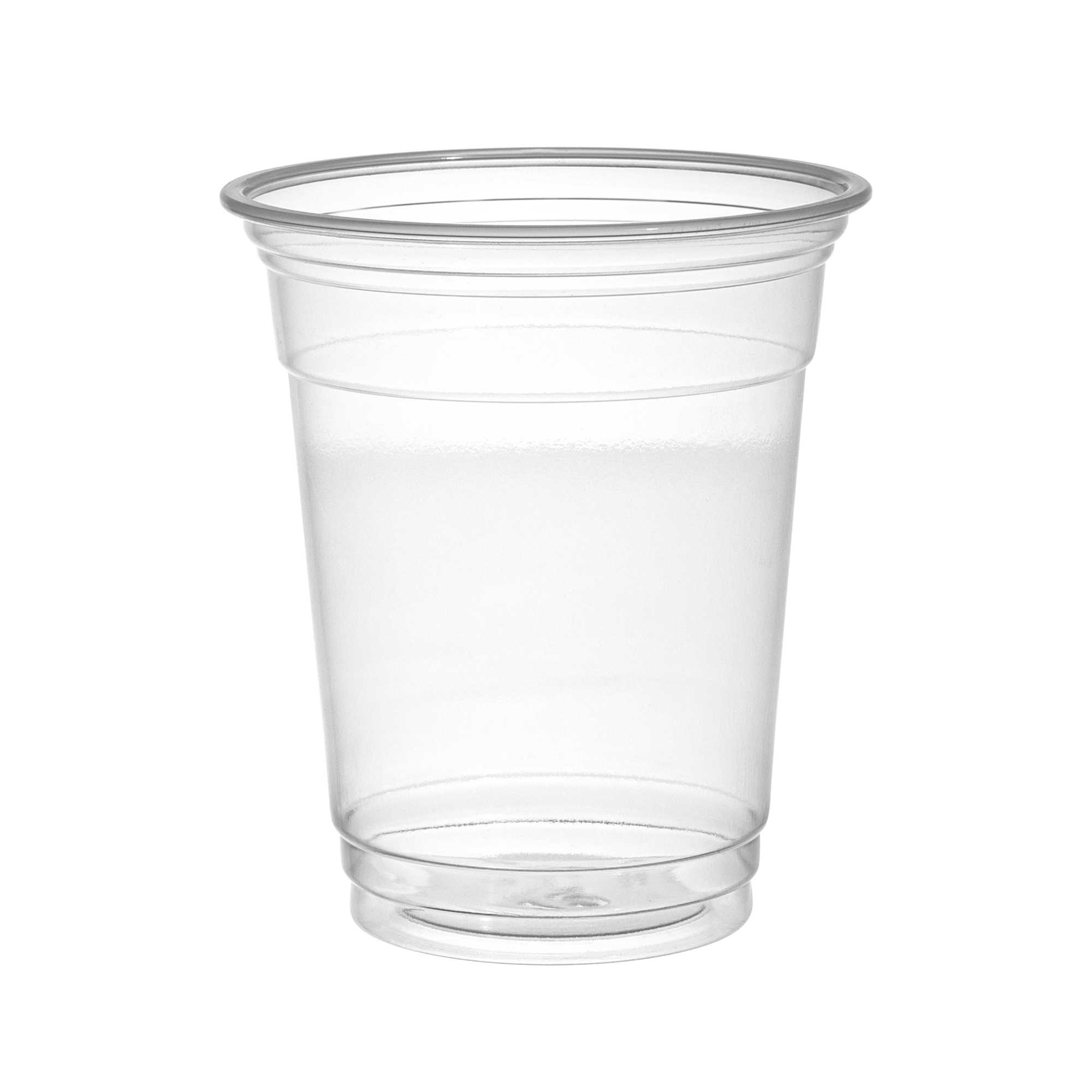 Chef 101 12 oz Clear Plastic Cold Cup - 3 1/2" x 3 1/2" x 4 1/4" - 50 count box
