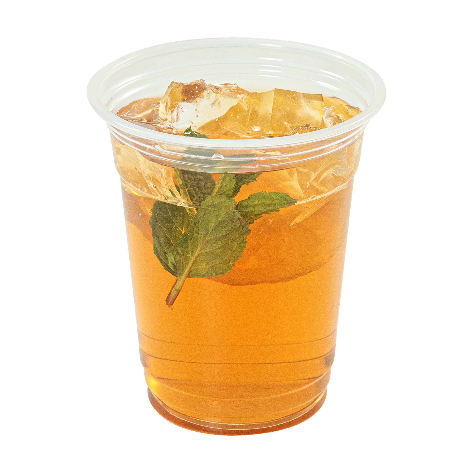 Chef 101 12 oz Clear Plastic Cold Cup - 3 1/2" x 3 1/2" x 4 1/4" - 50 count box