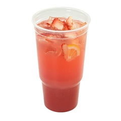 Chef 101 32 oz Clear Plastic Cold Cup - 4 1/4