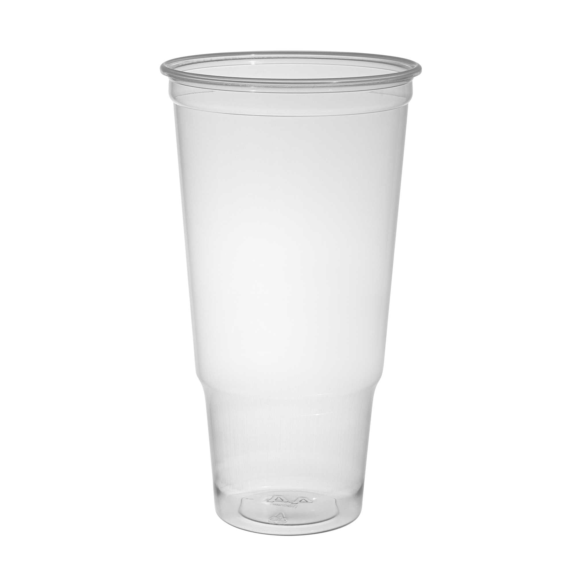 Chef 101 44 oz Clear Plastic Cold Cup - 4 1/2" x 4 1/2" x 8 1/4" - 500 count box