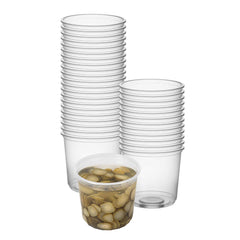 SustainaLite 24 oz Clear Plastic To Go Deli Container - 3 1/4