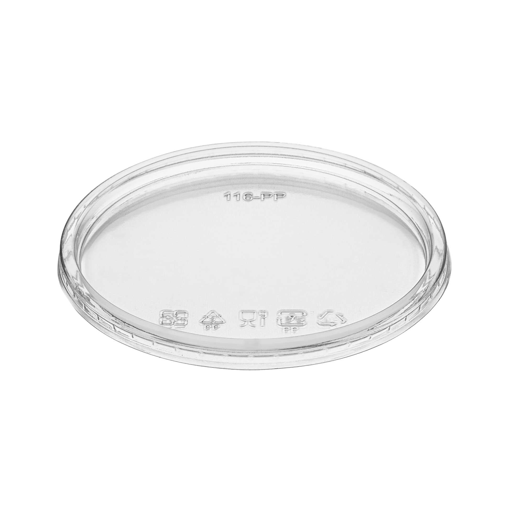 SustainaLite Clear Plastic Lid - Fits 8, 12, 16, 24 and 32 oz Deli Containers - 50 count box