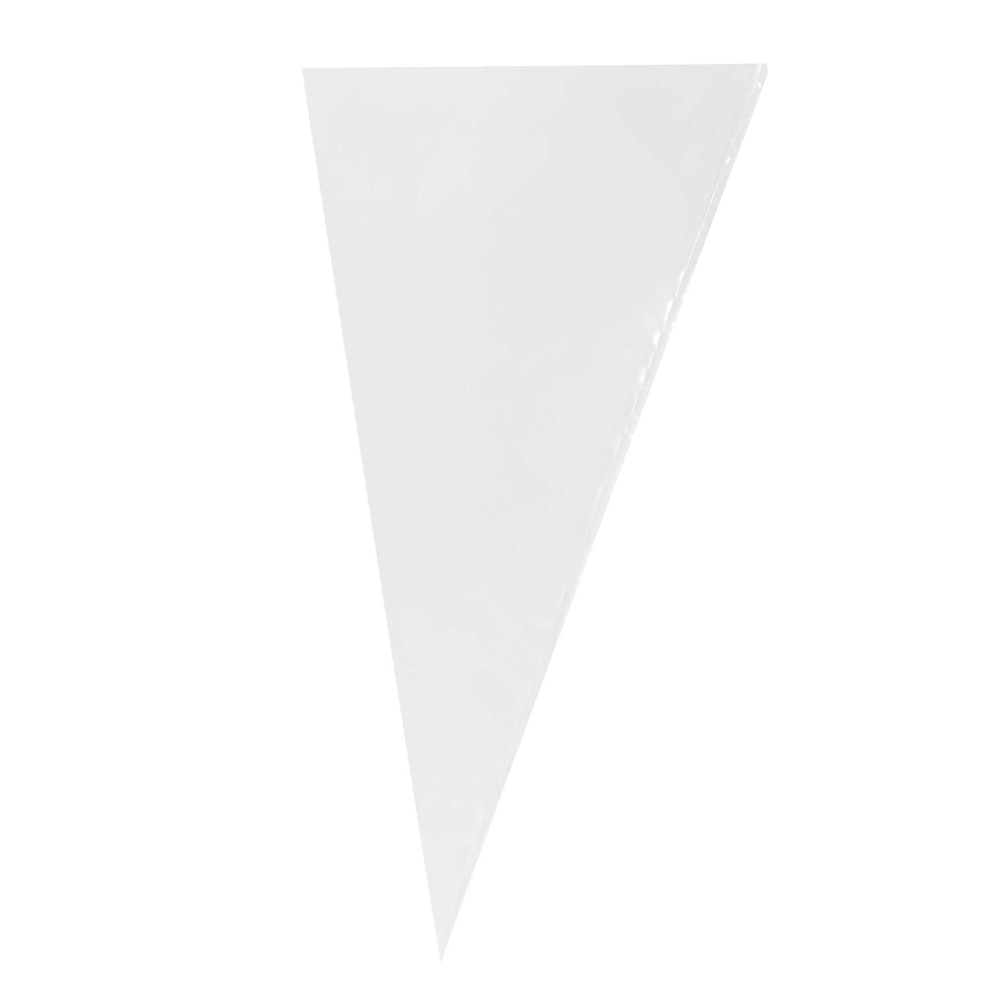 Pastry Tek Clear Plastic Disposable Pastry Piping Bag - 100 Bags / Roll - 14" - 1 count box