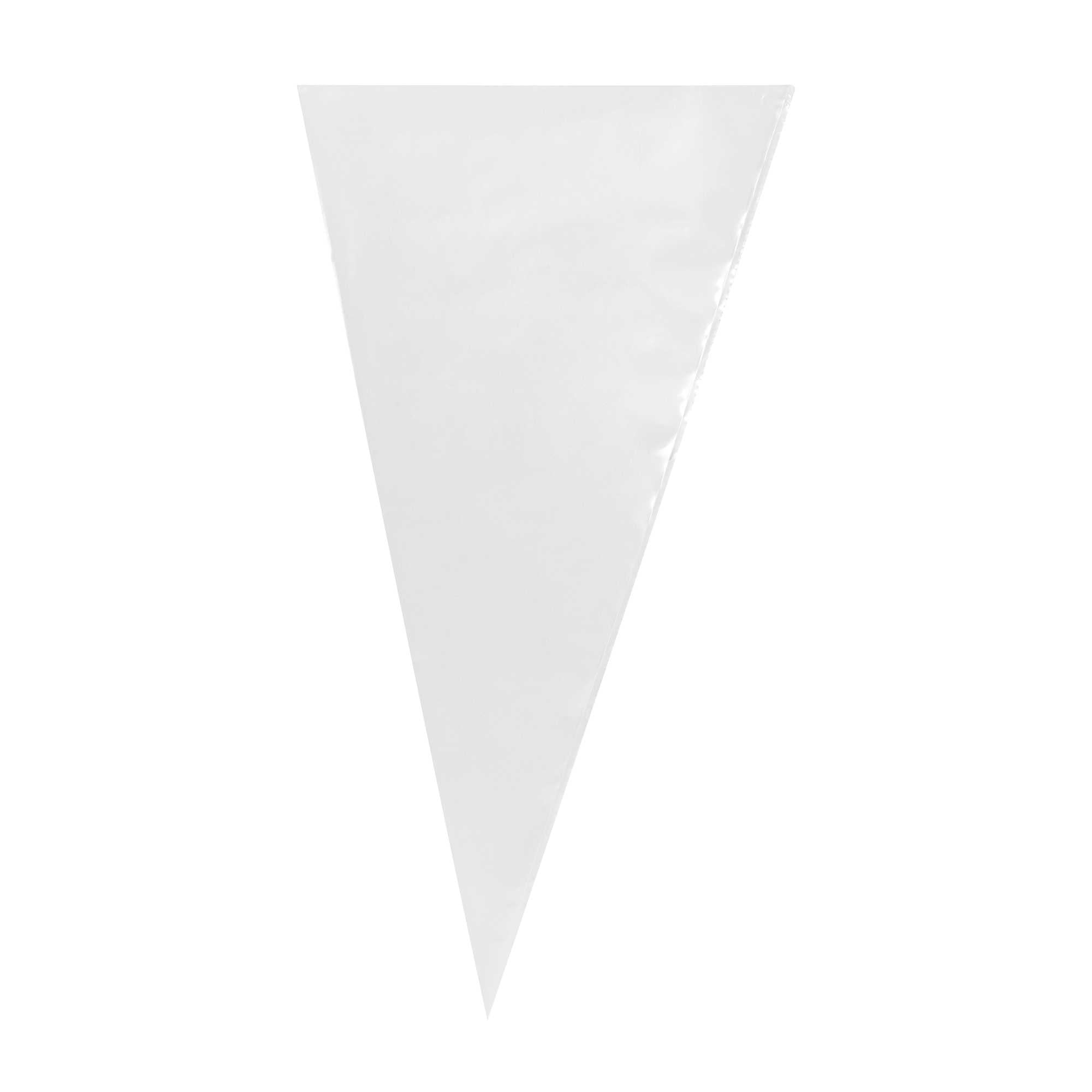 Pastry Tek Clear Plastic Disposable Pastry Piping Bag - 100 Bags / Roll - 20" - 1 count box