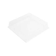 Taipei Clear Plastic Dome Lid - Fits Square Poplar Plate - 16