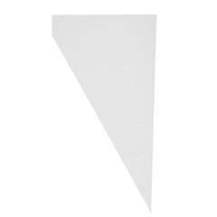 Pastry Tek Clear Plastic Disposable Pastry Piping Bag - 100 Bags / Roll, Angled Edge - 18