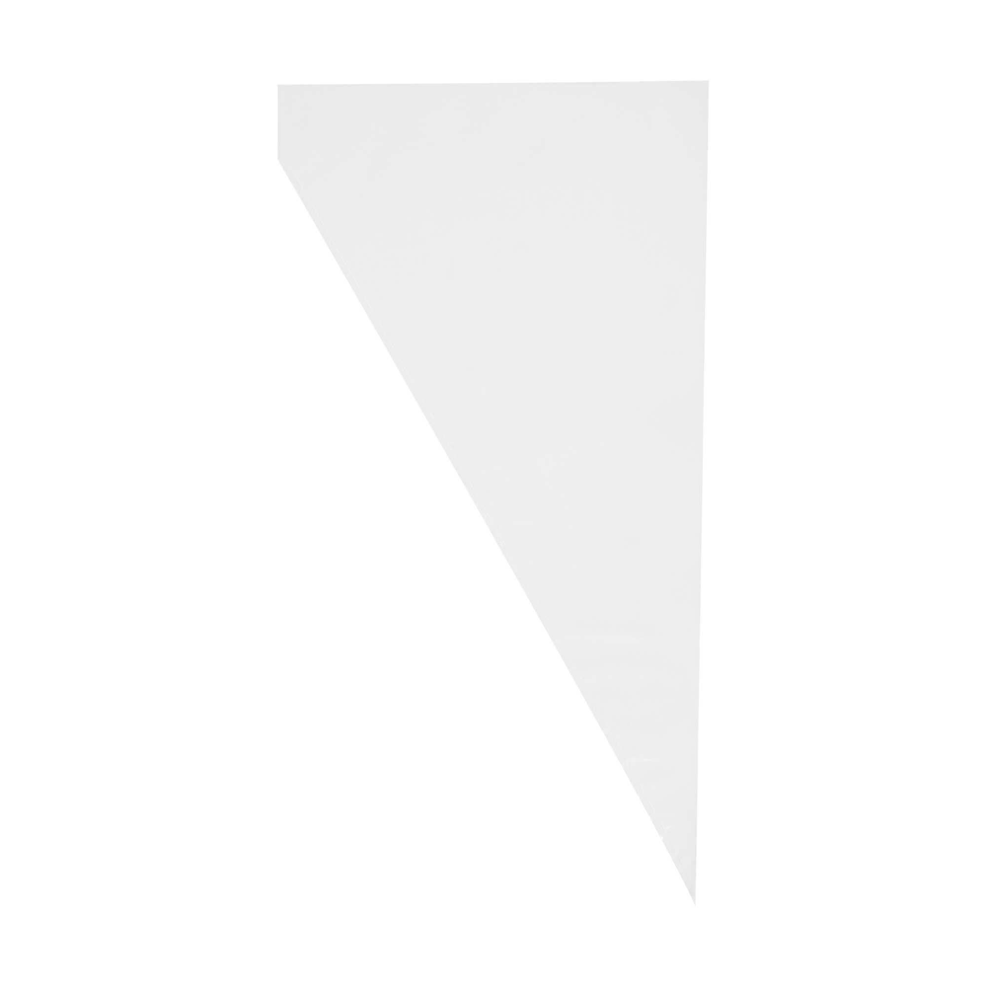 Pastry Tek Clear Plastic Disposable Pastry Piping Bag - 100 Bags / Roll, Angled Edge - 20" - 1 count box