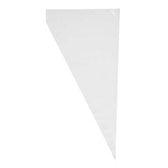 Pastry Tek Clear Plastic Disposable Pastry Piping Bag - 100 Bags / Roll, Angled Edge - 24