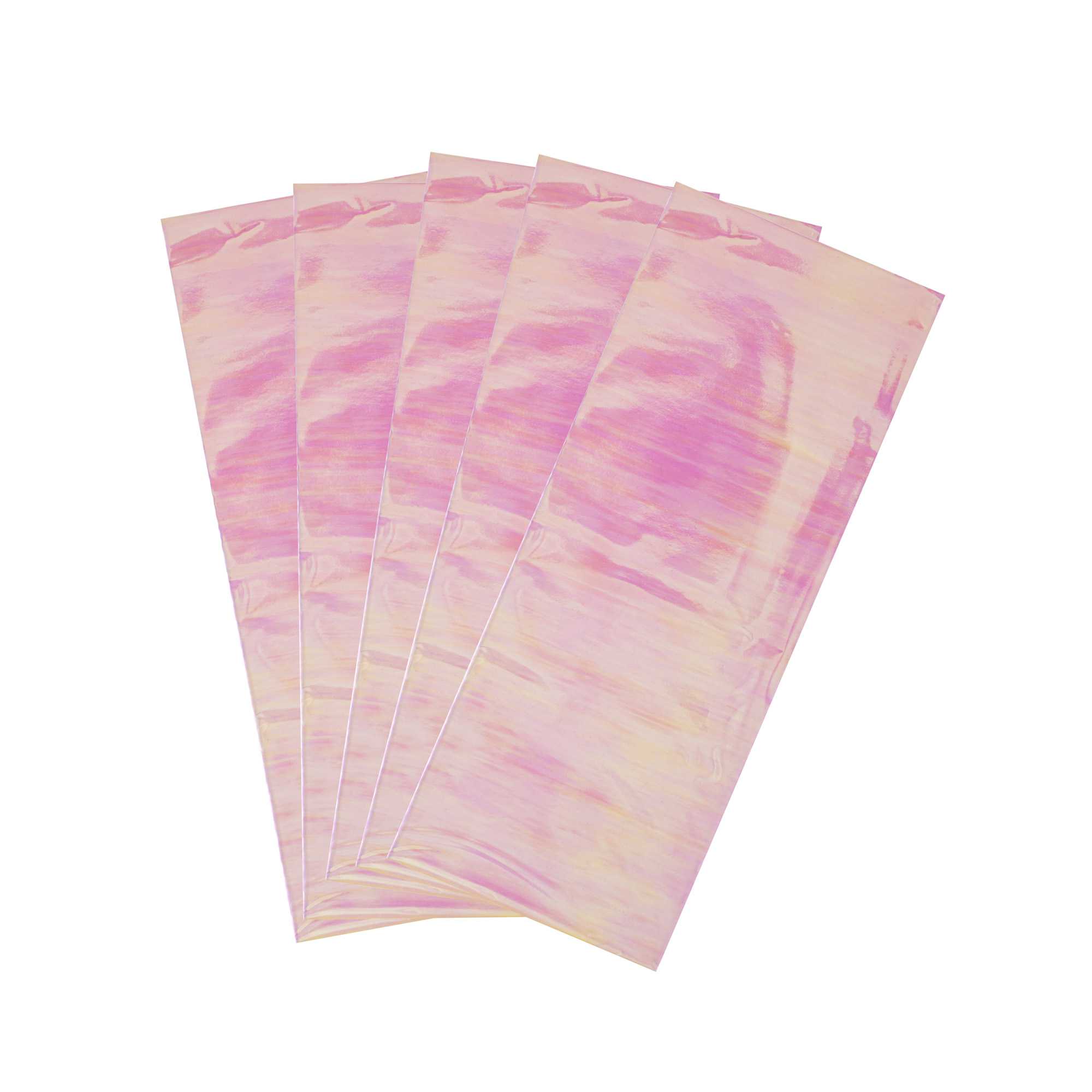 Table Tek Clear Iridescent Plastic Candy Bag - 10" x 4" - 1000 count box