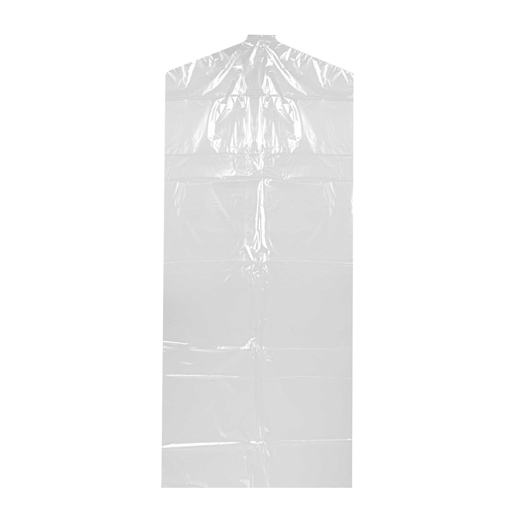Bag Tek Clear Plastic Garment Bag - 24" x 59" - 500 count box