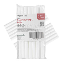 Pastry Tek Plastic Cake Dowel Rod - 1/2