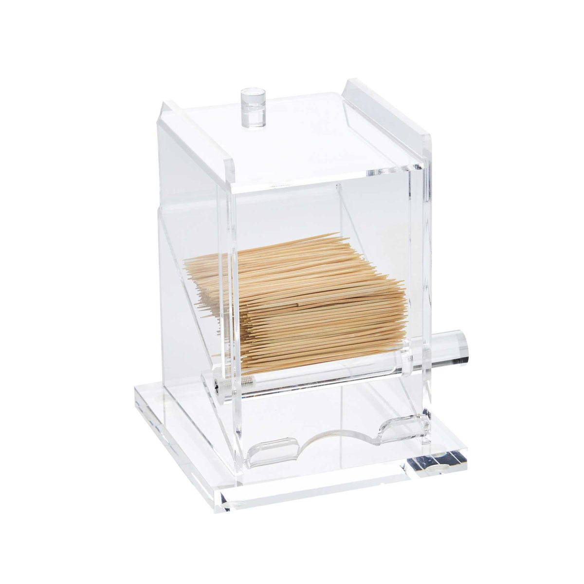 Met Lux Acrylic Toothpick Dispenser - 4 1/4" x 4 1/4" x 5 1/2" - 1 count box