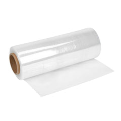 Handy Tek 80 Gauge Clear Plastic Hand Pallet Wrap / Stretch Film - 14 1/2