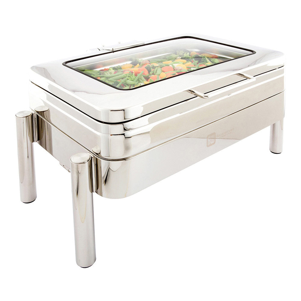 Met Lux 9 qt Rectangle Stainless Steel Full Size Chafer Body ...
