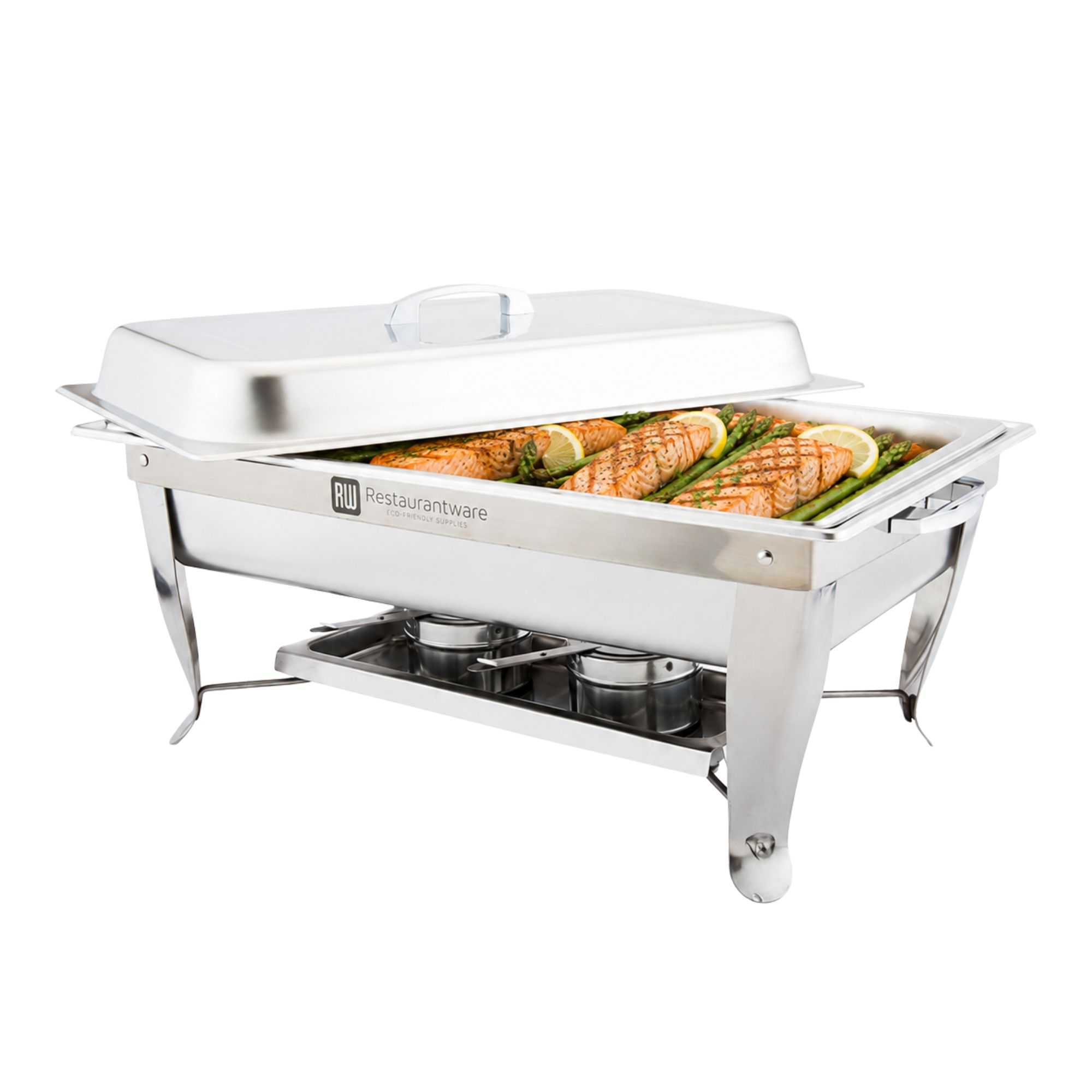 Met Lux 9 qt Rectangle Stainless Steel Full Size Chafer Set - Folding - 1 count box