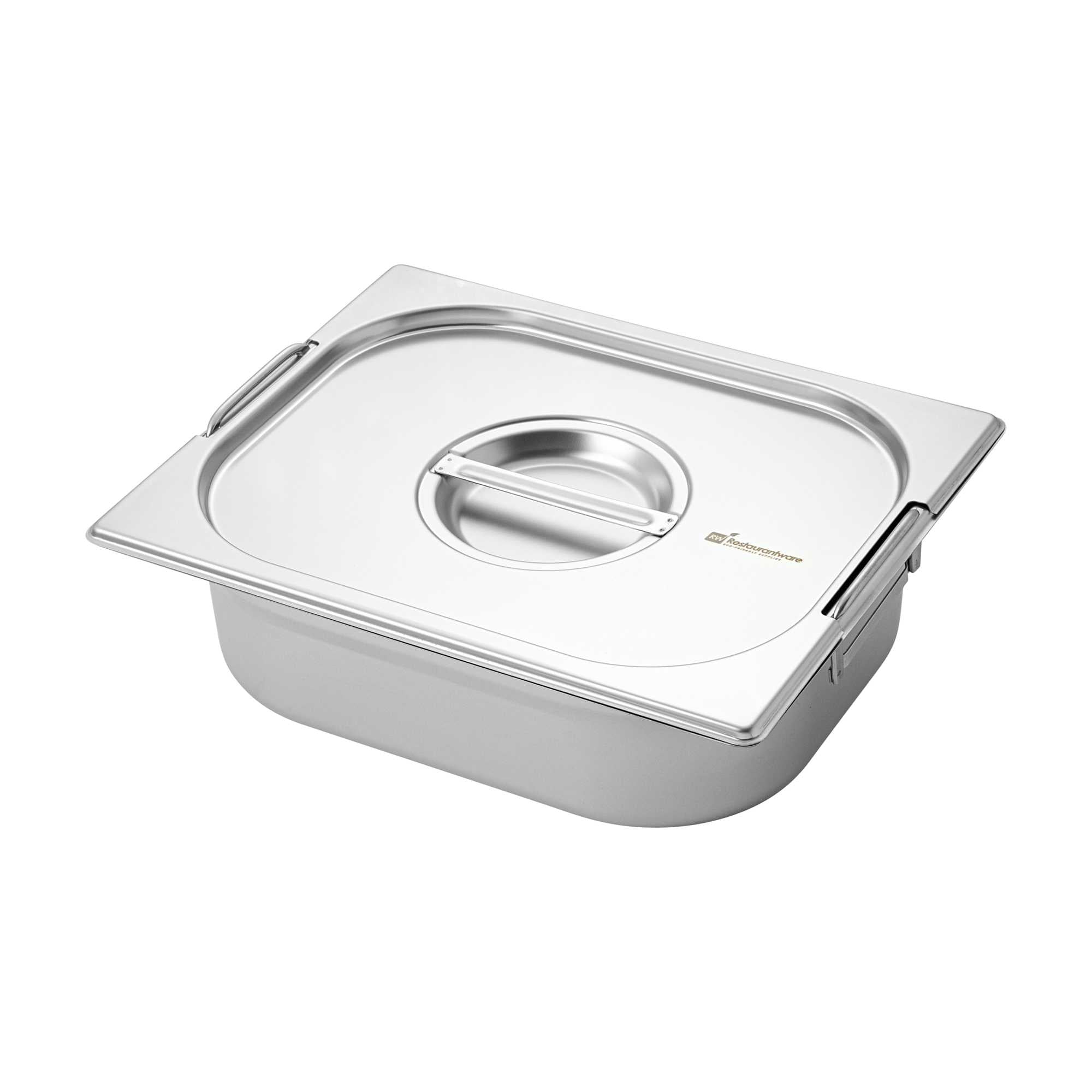 Met Lux Rectangle Stainless Steel Lid - Fits 1/2 Size Steam Table Pan - 1 count box