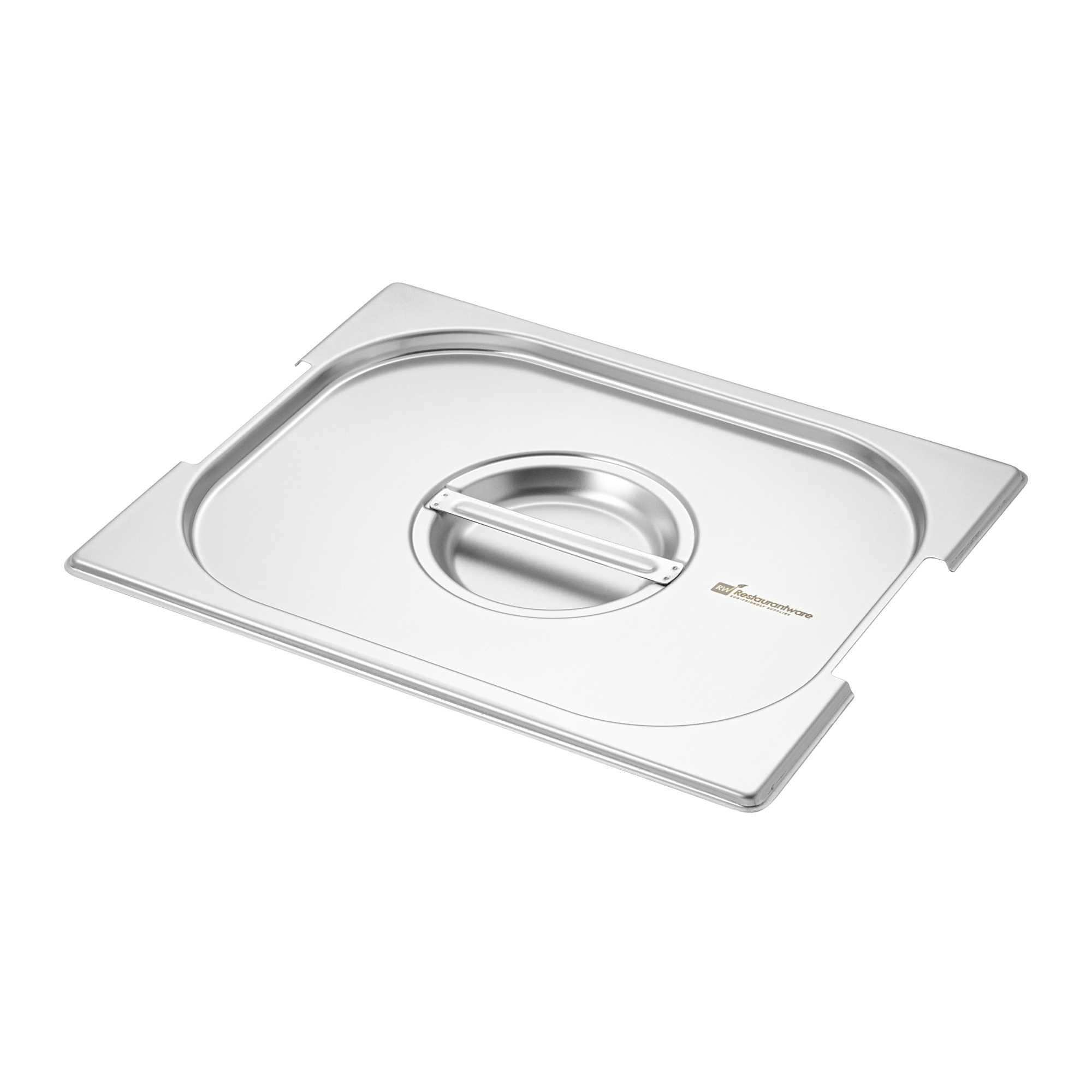 Met Lux Rectangle Stainless Steel Lid - Fits 1/2 Size Steam Table Pan - 1 count box