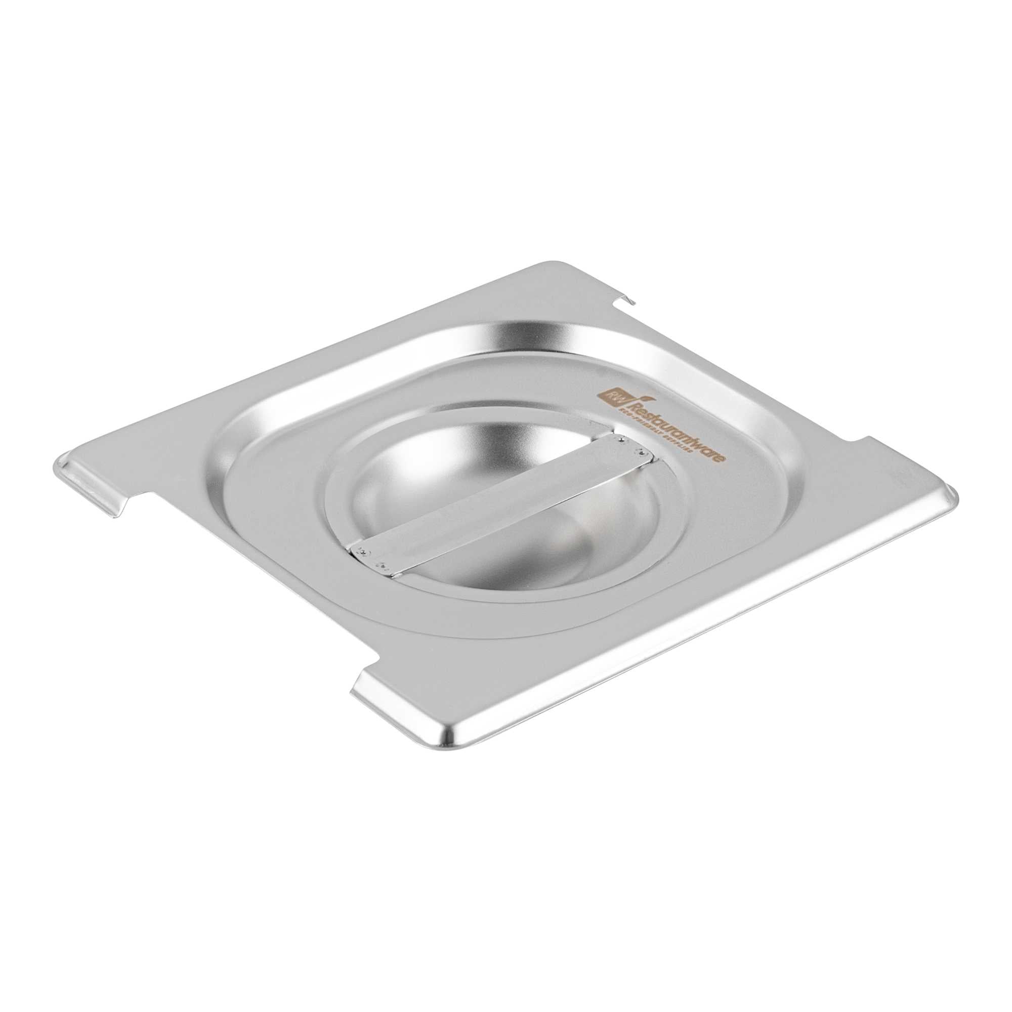 Met Lux Rectangle Stainless Steel Lid - Fits 1/6 Size Steam Table Pan - 1 count box