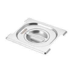 Met Lux Rectangle Stainless Steel Lid - Fits 1/6 Size Steam Table Pan - 36 count box