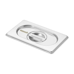 Met Lux Rectangle Stainless Steel Lid - Fits 1/9 Size Steam Table Pan - 48 count box