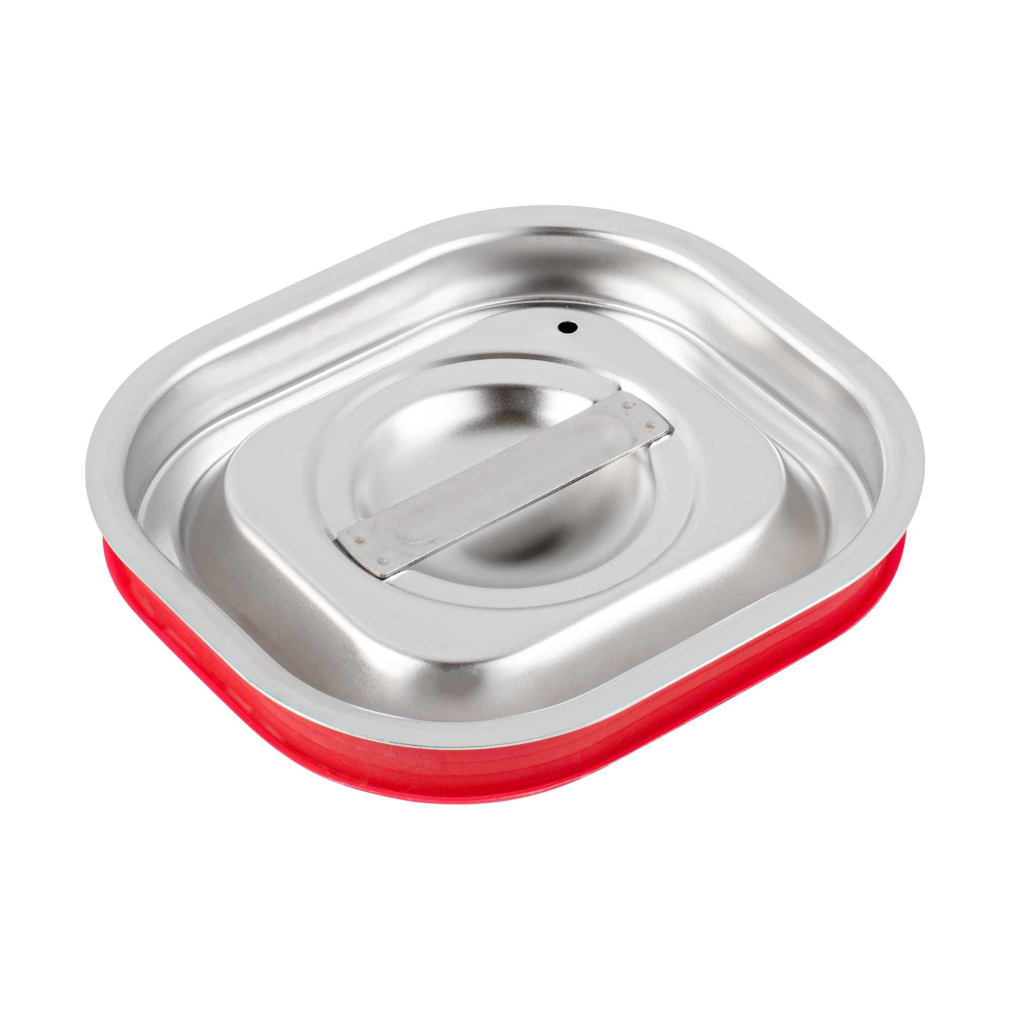 Met Lux Rectangle Stainless Steel Travel Lid - Fits 1/6 Size Steam Table Pan - 1 count box