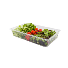 Met Lux Rectangle Clear Plastic Full Size Cold Food Storage Container - 4