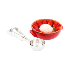 Met Lux 3 oz Silver Stainless Steel #10 Ice Cream Scoop - 50 count box