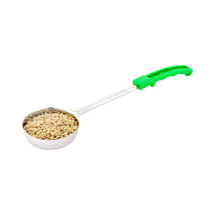Met Lux 4 oz Stainless Steel Spoodle - Solid, with Green Handle - 1 count box