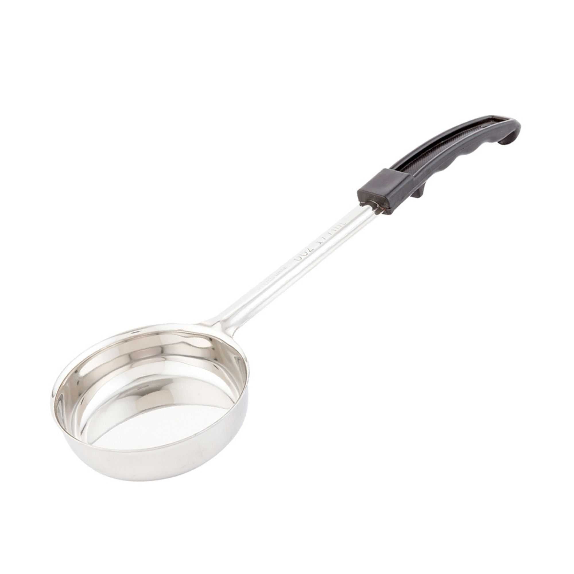 Met Lux 6 oz Stainless Steel Spoodle - Solid, with Black Handle - 1 count box