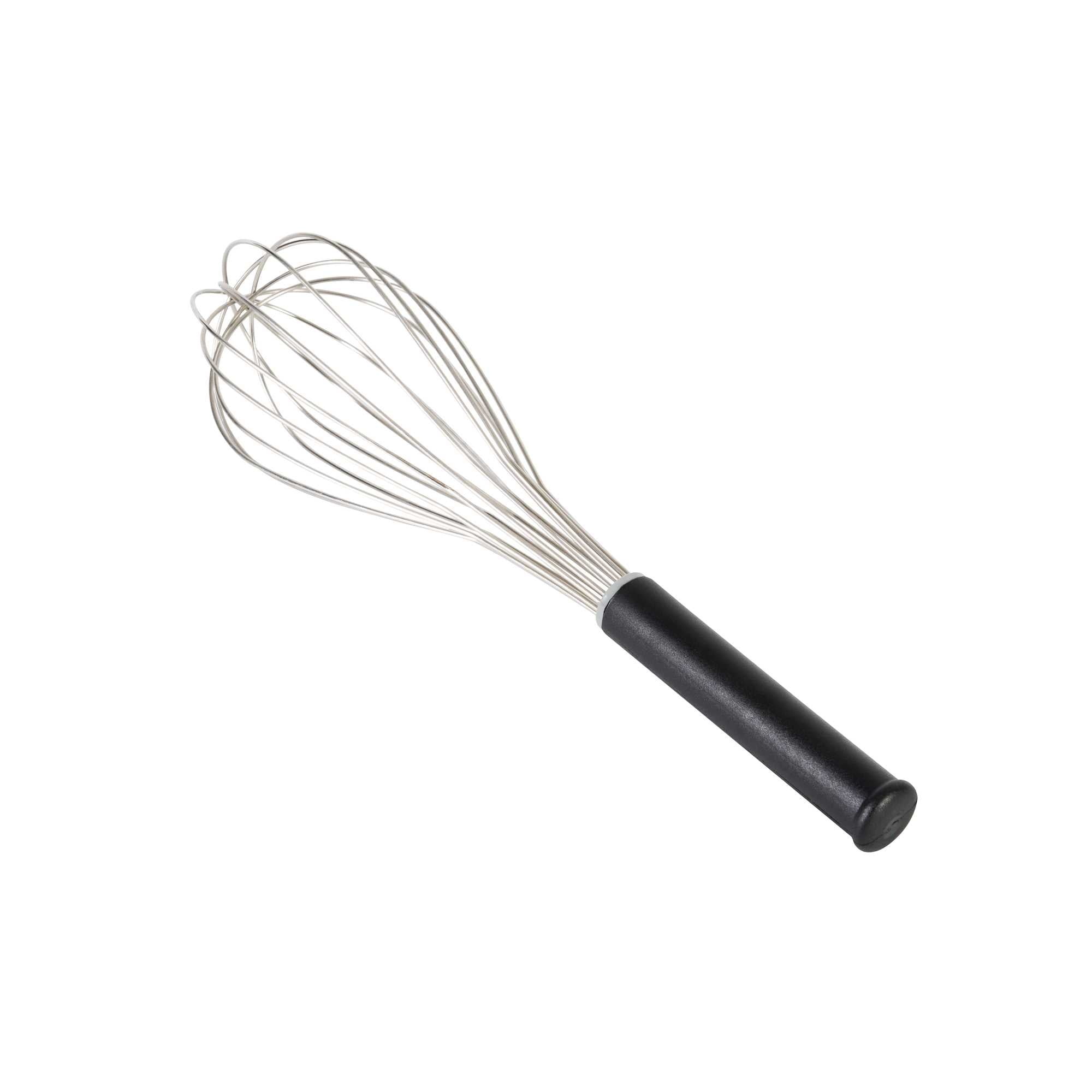 Met Lux Stainless Steel Piano Whisk - with Plastic Comfort Handle - 14" - 1 count box
