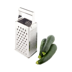Met Lux Stainless Steel Heavy-Duty Four-Sided Cheese Grater - 4 1/4