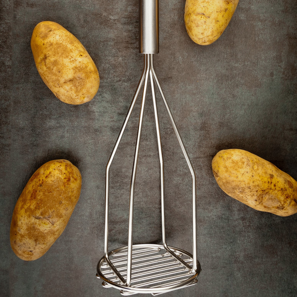Met Lux Stainless Steel Heavy-Duty Potato Masher - 24" - 1 count box