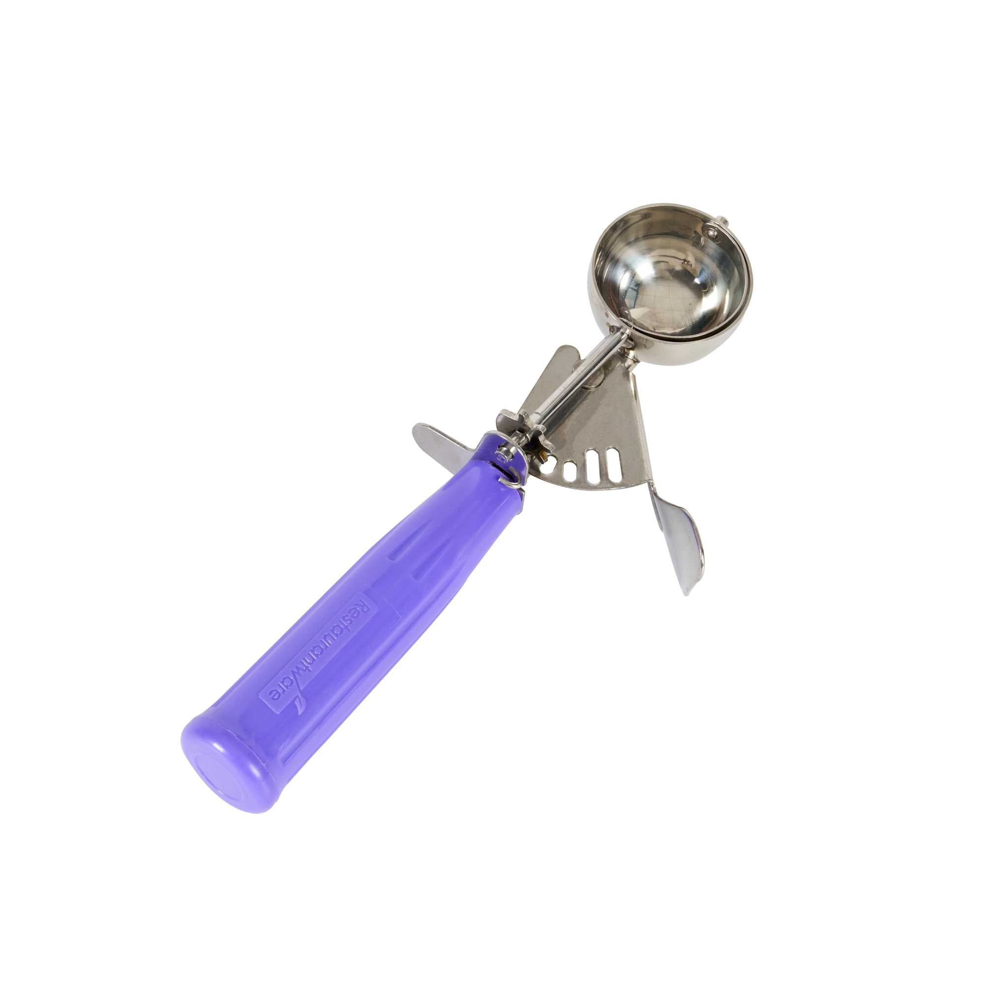 Met Lux 0.86 oz Stainless Steel #40 Portion Scoop - with Orchid Handle - 1 count box