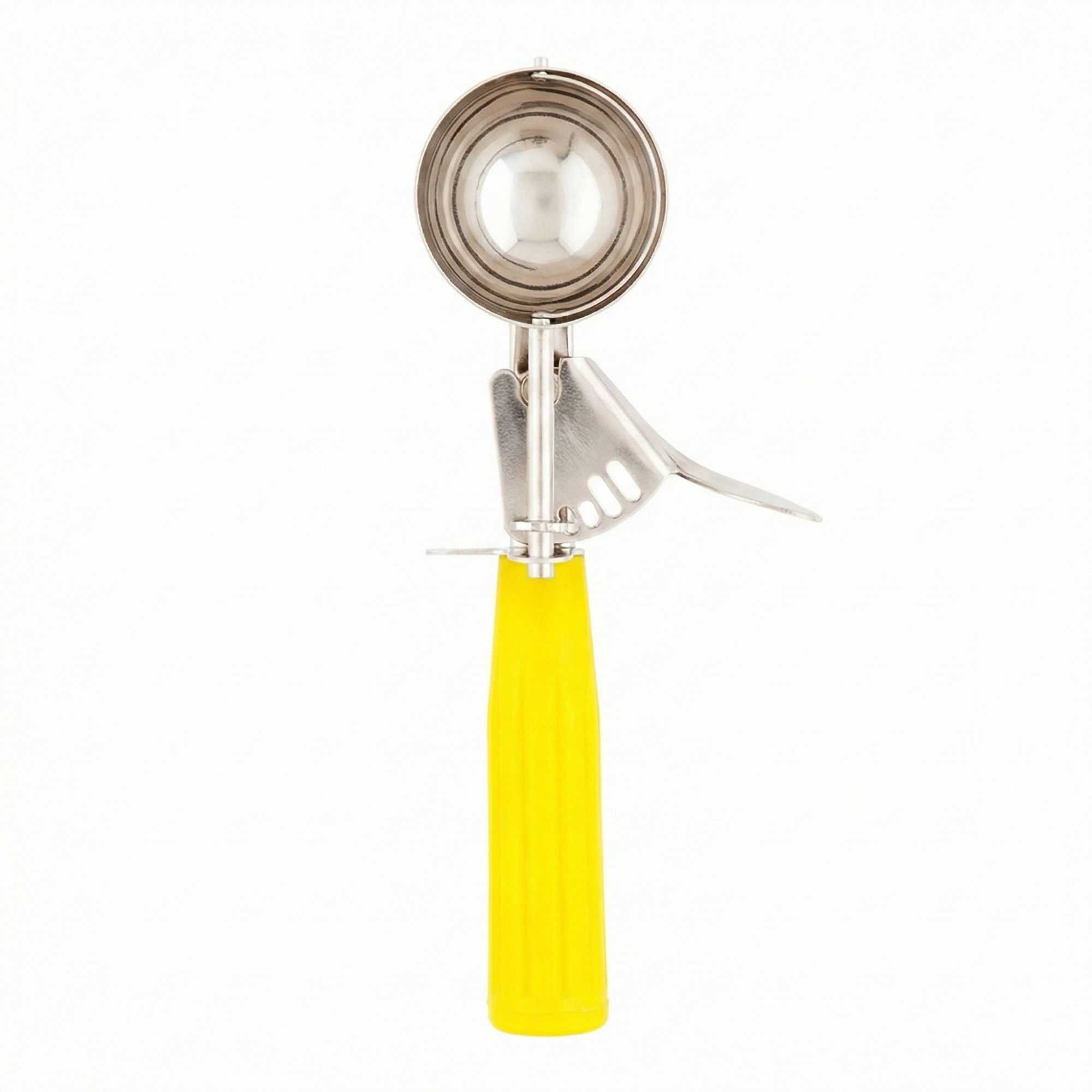 Met Lux 2 oz Stainless Steel #20 Portion Scoop - with Yellow Handle - 1 count box