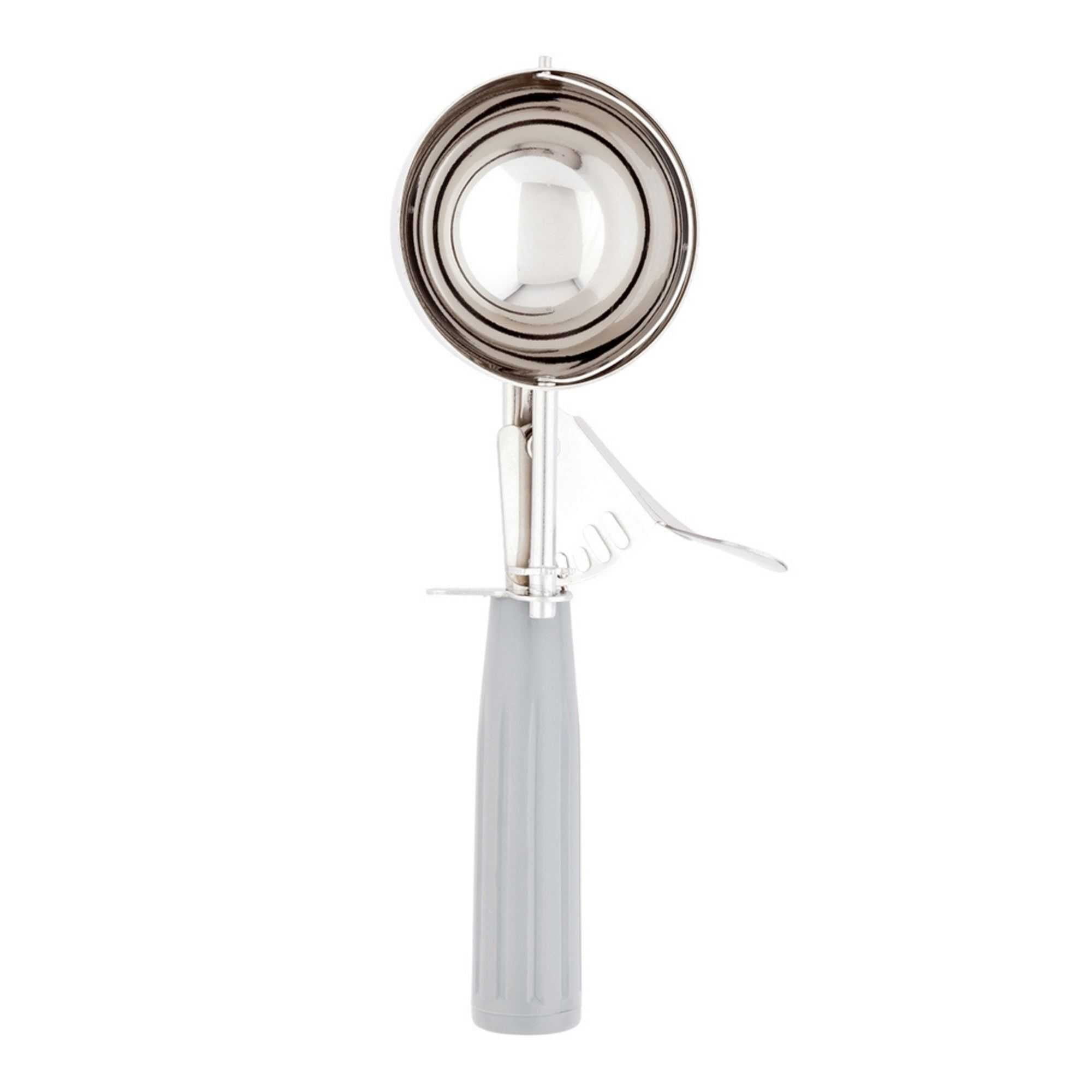 Met Lux 4 oz Stainless Steel #8 Portion Scoop - with Gray Handle - 1 count box