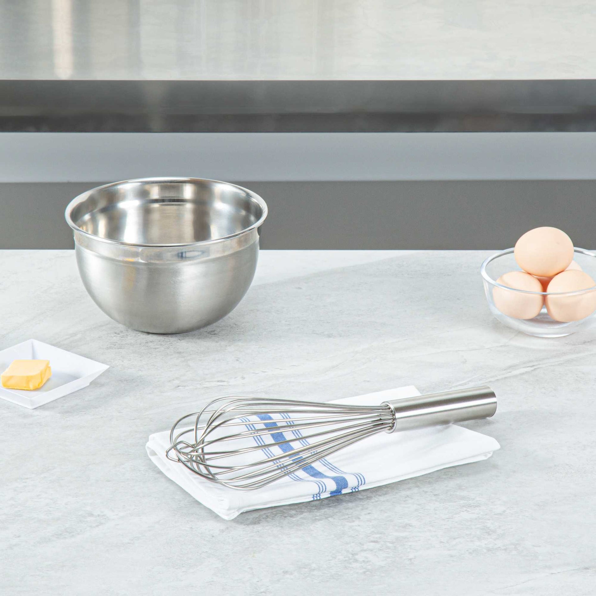 Met Lux Stainless Steel French Whisk - 12" - 1 count box