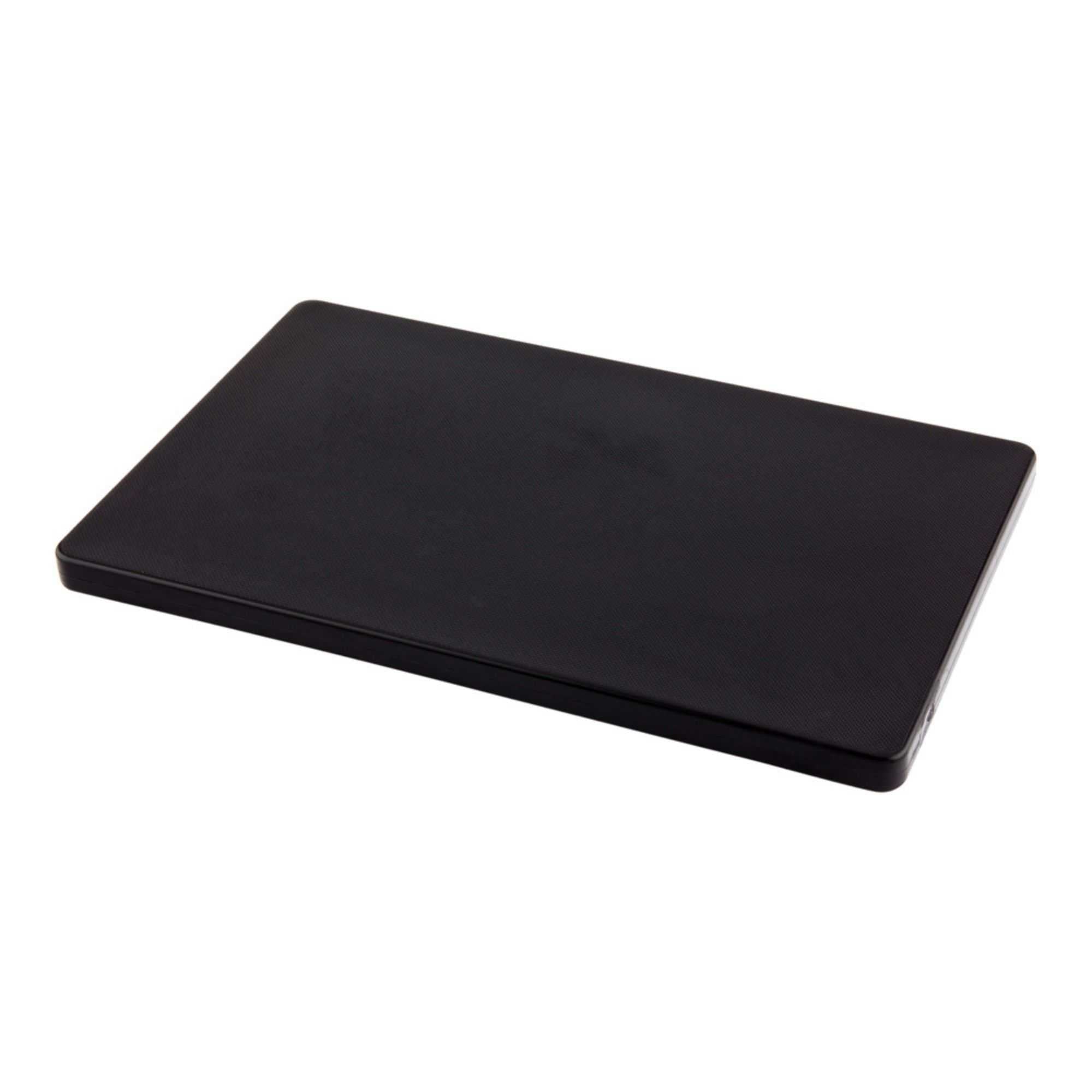 Bar Lux Black Plastic Cutting Board - Non-Slip, Professional Use - 6" x 9 3/4" - 20 count box