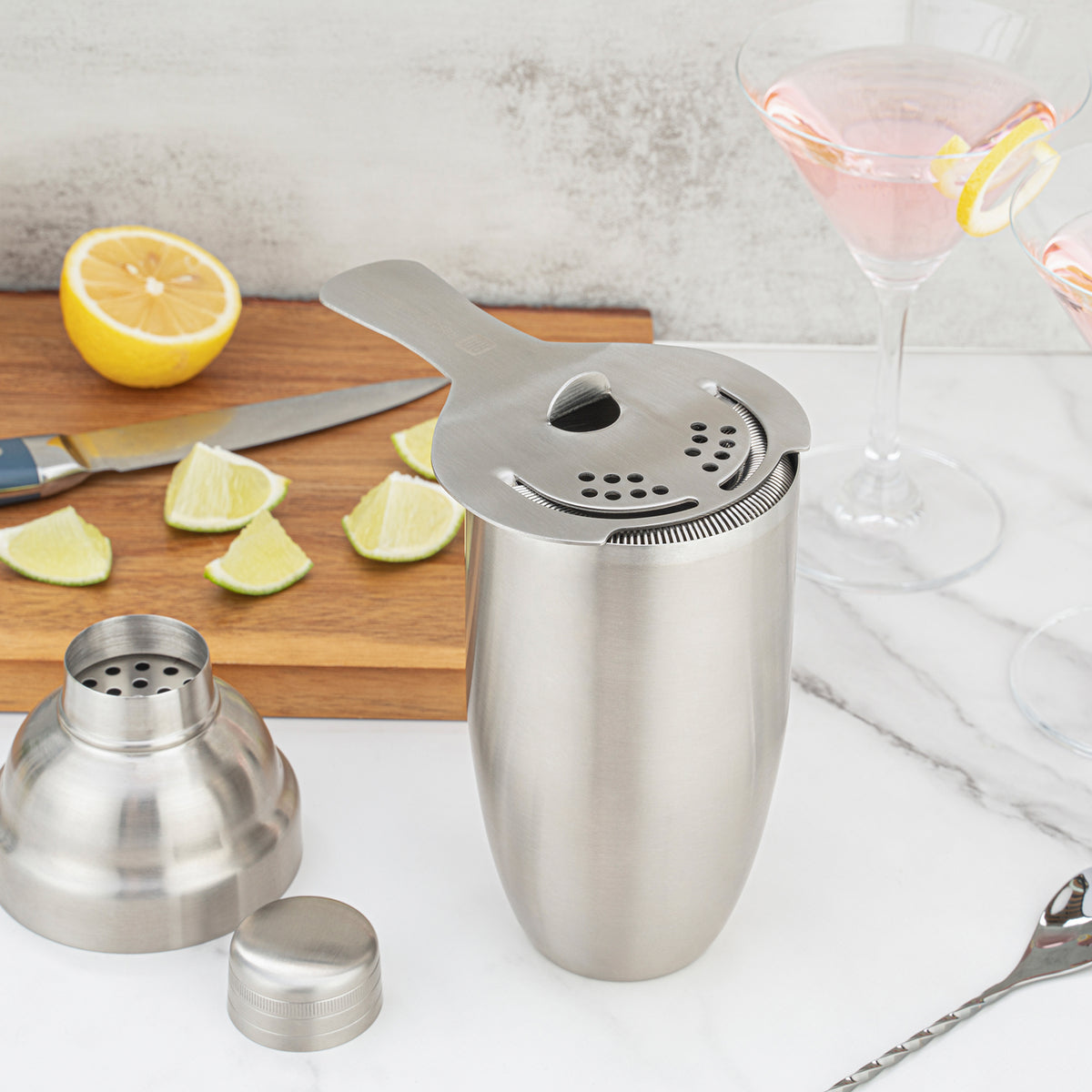 Bar Lux Stainless Steel Hawthorne Strainer - 6" - 1 count box