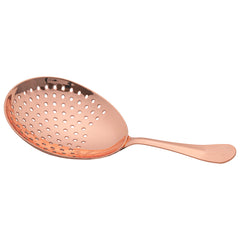 Bar Lux Copper-Plated Stainless Steel Julep Strainer - 6 1/2