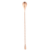 Bar Lux Copper-Plated Stainless Steel Belicoso Barspoon - 12" - 1 count box