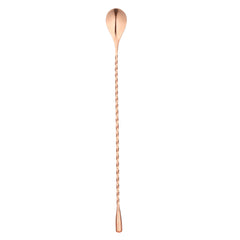 Bar Lux Copper-Plated Stainless Steel Belicoso Barspoon - 12
