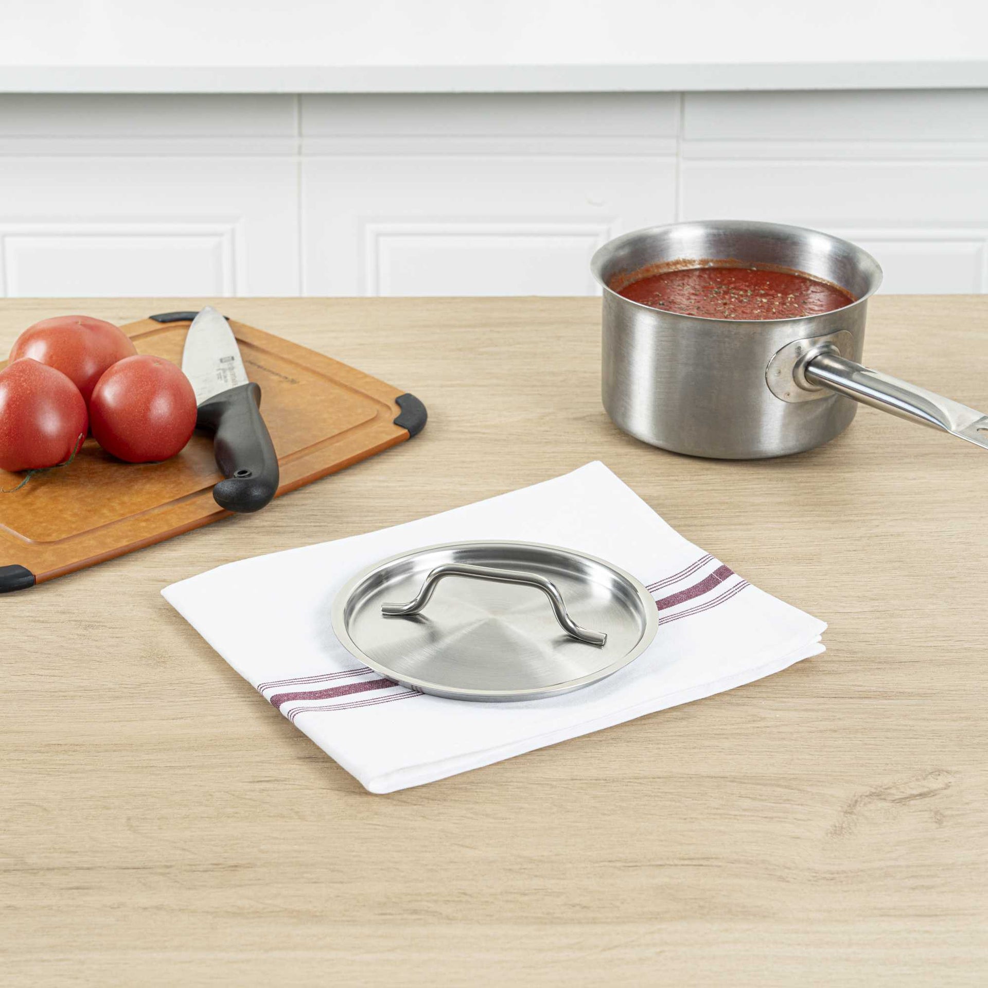 Met Lux Stainless Steel Sauce Pan Lid - Fits 1.5 qt - 1 count box