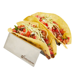 Stainless Steel Double Taco Holder - 6 1/2