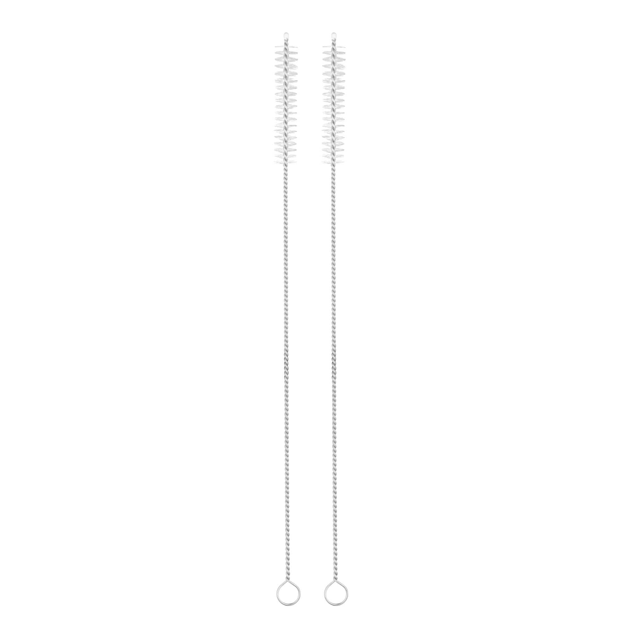 Bar Lux Silver Stainless Steel Straw Cleaning Brush - Reusable - 9 1/2" x 1" x 1" - 400 count box