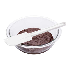 Met Lux White Rubber Spatula - Flat - 14