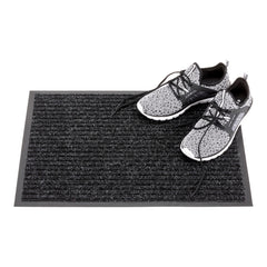 Comfy Feet Black Carpet Floor Mat - Ribbed - 36