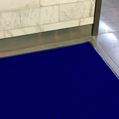Comfy Feet Blue Carpet Floor Mat - Ribbed - 36