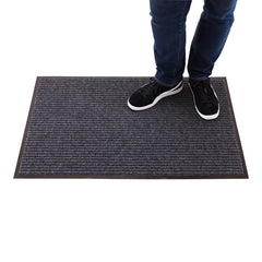 Comfy Feet Gray Carpet Floor Mat - Ribbed - 36