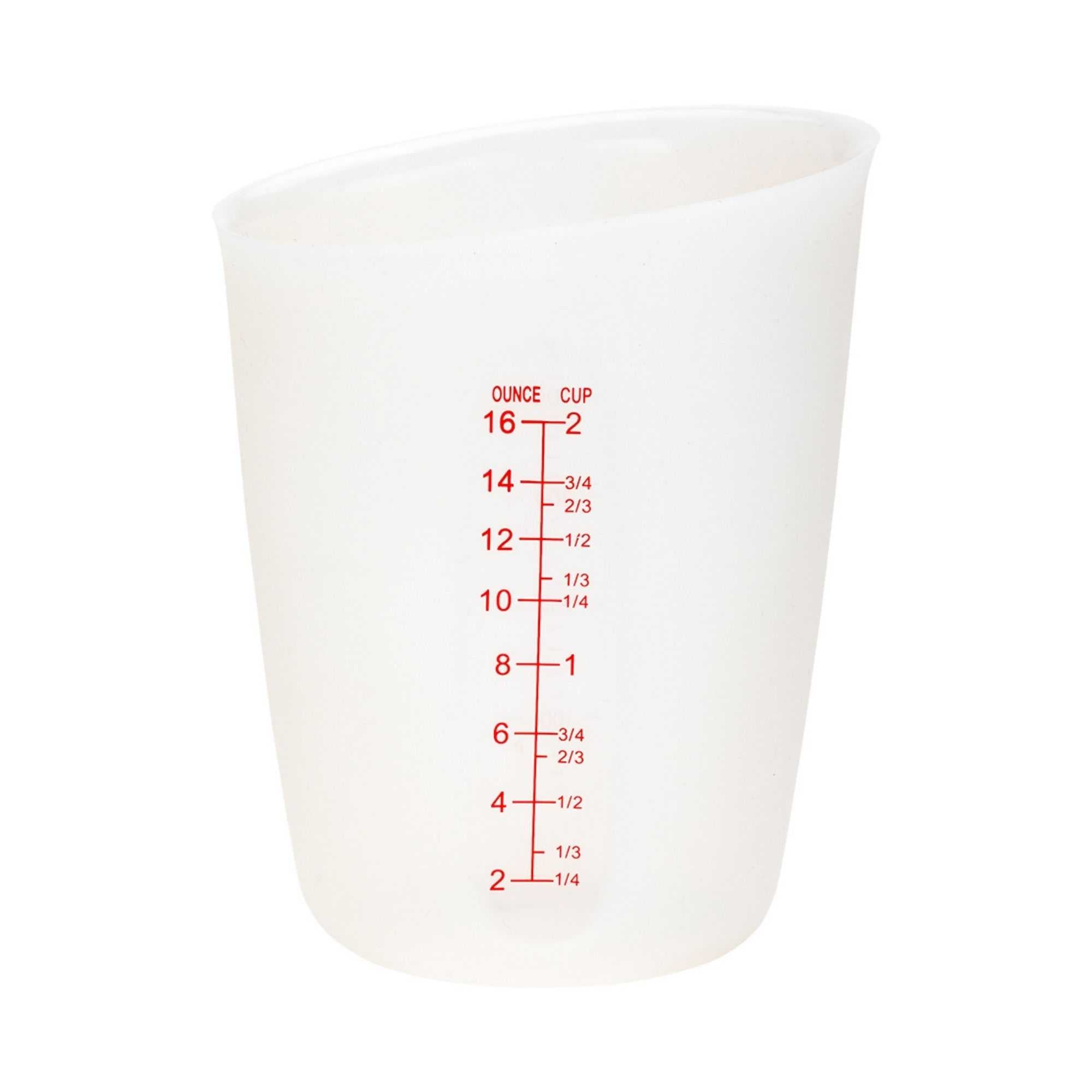 Chef 101 2-cup Silicone Measuring Cup - Flexible - 4 1/2" x 3" x 5 3/4" - 1 count box